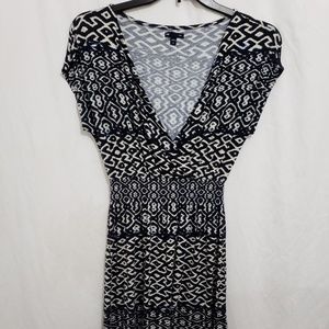 Gap navy and white printed dress, XS